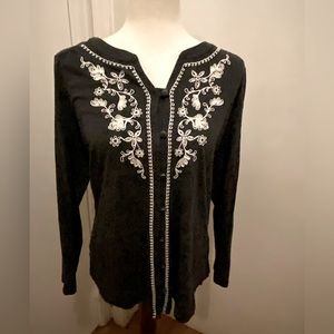 J Jill. Gray tunic top